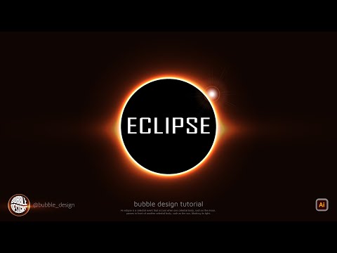 How to create Solar Eclipse in adobe illustrator
