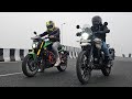 Himalayan 450 vs dominar 400 race  dragrace  topend battle