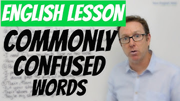 English lesson - Commonly confused words - palabras en inglés