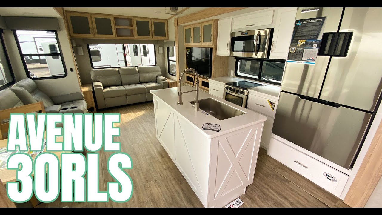 2022 Avenue 30RLS - rear living fifth wheel - Primeaux RV - YouTube