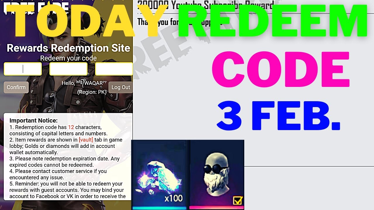 Garena Free Fire redeem codes for February 9, 2022; all rewards