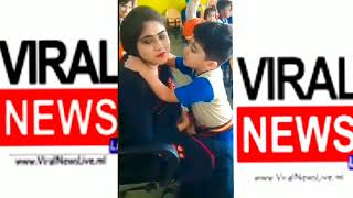 Cute Boykisshis Miss Withlovly Voici Angry Miss Ko Chotabachha Ne Kiss Kiya Chota Bacha Viral Video