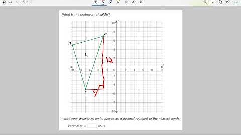 Clarifying Perimeter of Triangles on a Grid or Graph Part 2