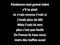 Désolé - Vidéo Avec Paroles / Lyrics - Sexion d&#39;Assaut