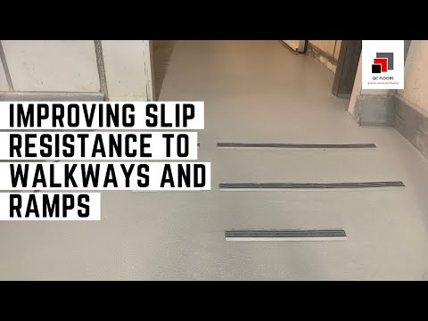 Improved Slip Resistance to Walkways and Ramps With Slip Safety Concern