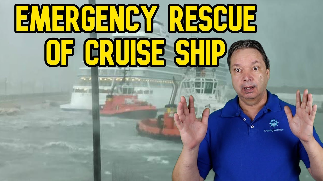 CRUISE SHIP BREAKS MOORINGS IN STRONG WINDS