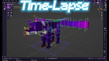 Making A Minecraft Mob Rig (Blender Time-Lapse)