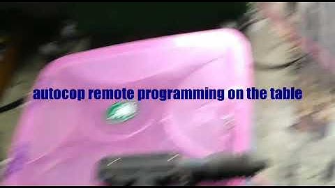 Autocop remote programming on the table