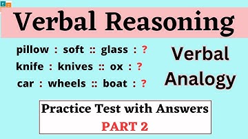 Part 2: "Verbal Analogies Unleashed: The Ultimate Quiz Challenge"