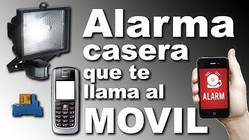 Alarma casera con sensor de movimiento y aviso telefonico