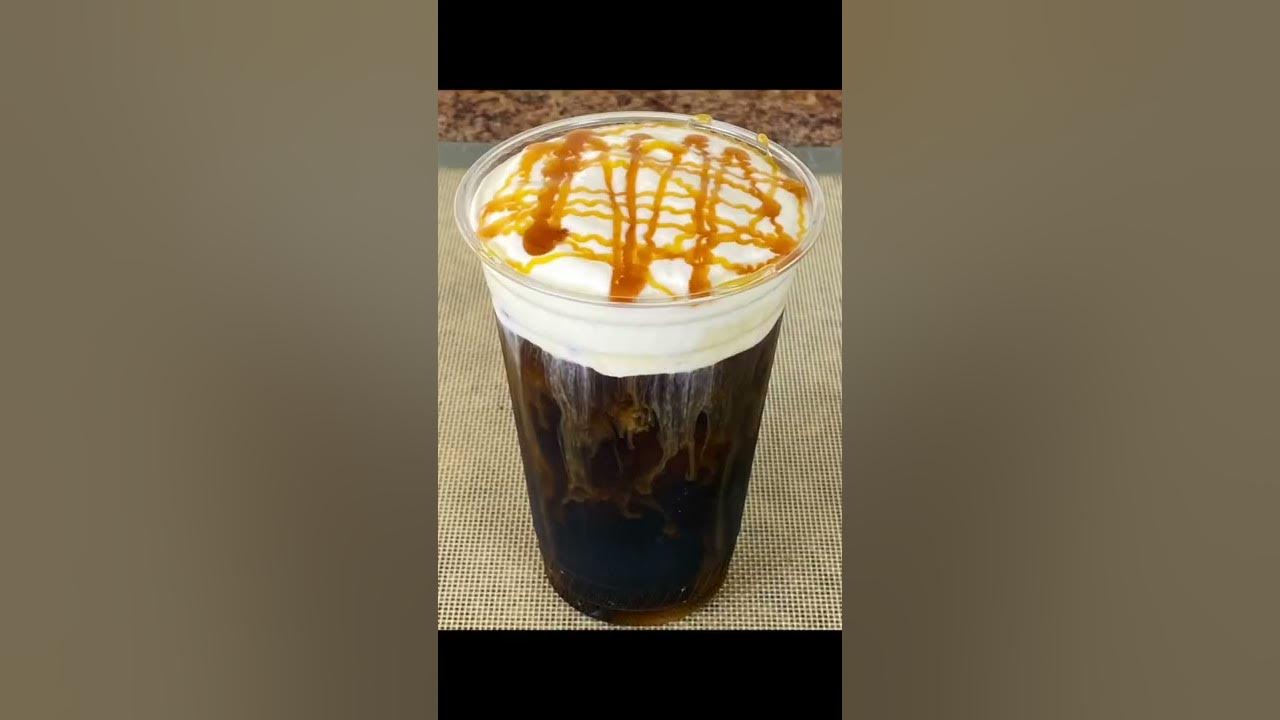 Starbucks Sweet Cream Cold Foam Recipe - caramel and cashews