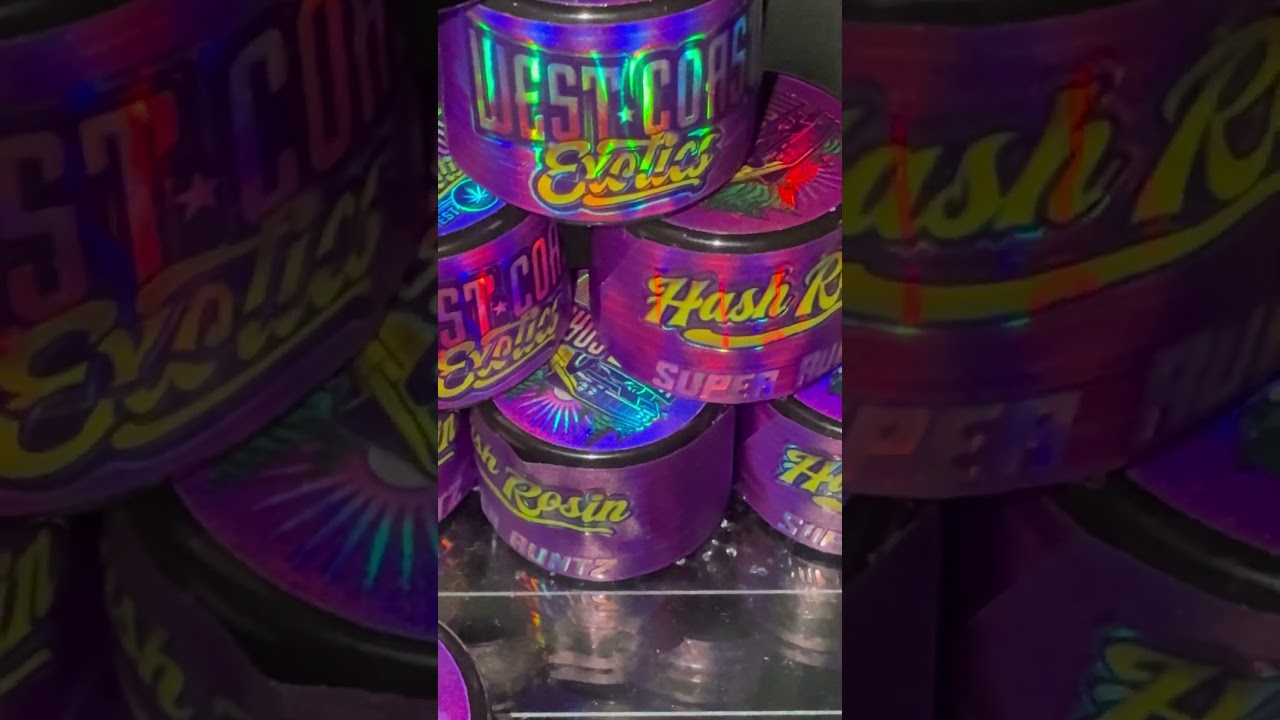 West Coast Exotic hash rosin. Super Runtz.  