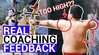 Is Your Draw Elbow Too Low?  REAL Coaching Feedback