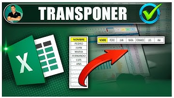 🟢La función TRANSPONER en Excel  ⬇️ ➡️ | CURSO BÁSICO DE EXCEL
