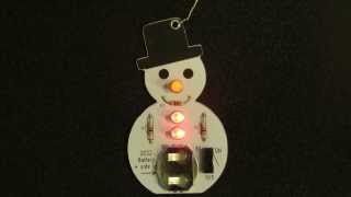 Low Voltage Labs - Snowman kit with flashing RGB LEDs