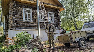 Борьба с деревенским зелёным врагом. Ремонт провала. Избавил хутор от надоевших куч