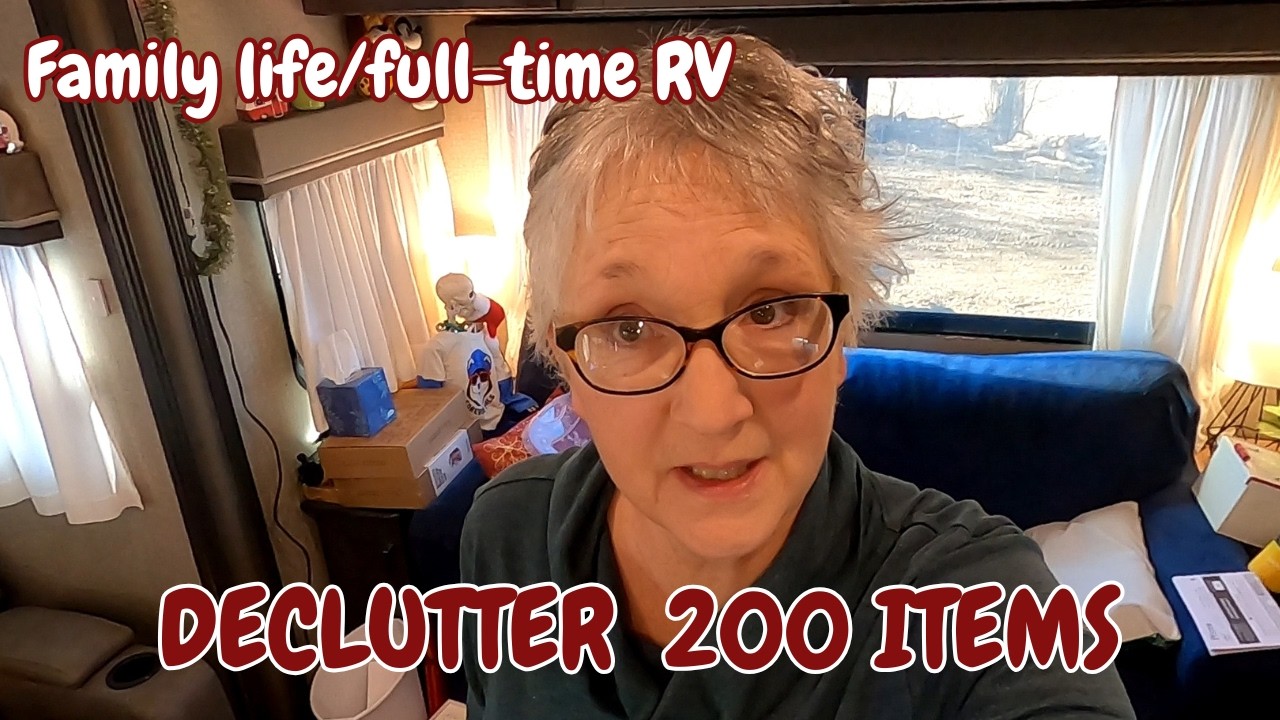 PUTTING RV ORGANIZATION SKILLS TO THE TEST/DECLUTTER 200 ITEMS, #fulltimerv, #cleanwithme, #rvlife