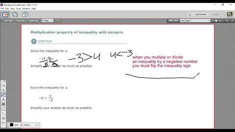 Multiplicative property of inequality with integers