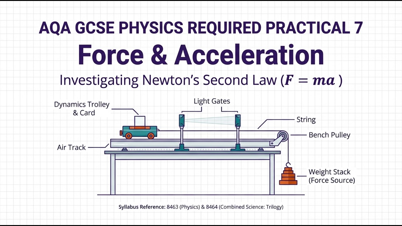 GCSE Physics Required Practical 7 | Force and Acceleration (AQA) - YouTube