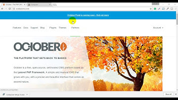 Making Any websites with October CMS - Part 01 - Installing October CMS
