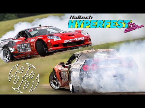 Dirk Stratton Drifting at HYPERFEST 2023 | 800+ Horsepower Lingenfelter #Driftvette