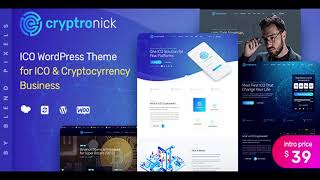 Cryptronick | WordPress Theme for ICO & Cryptocurrency Business | Themeforest Website Templates and
