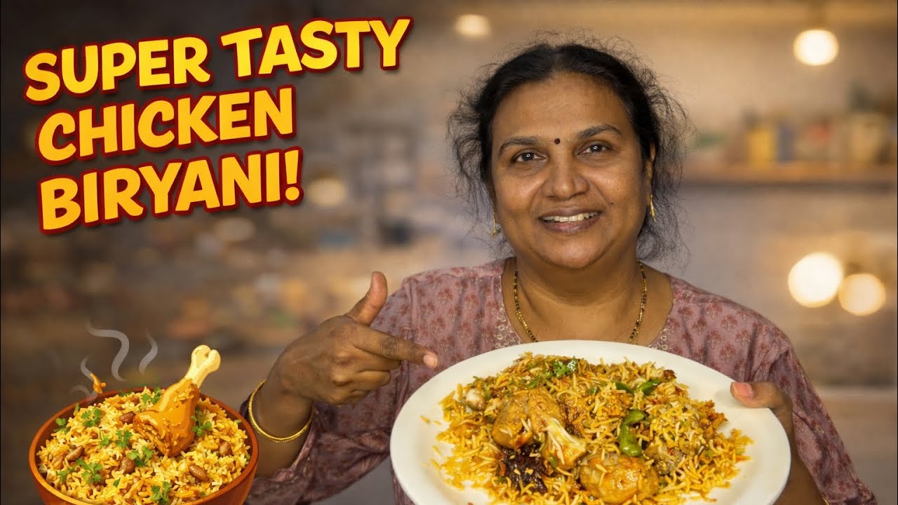 ఈ కనుమకి ఇంట్లో ఈ చికెన్ బిర్యానీ చేస్తే అందరూ మిమ్మల్ని పొగిడేస్తారు 😍🔥 