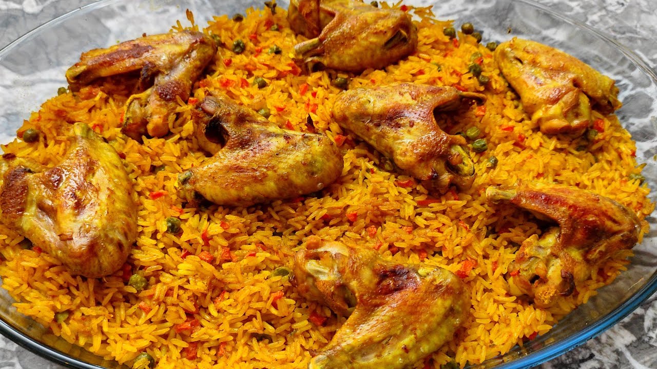 #اجنحة_دجاج#اجنحة_دجاج_وروز عشاء ساهل وسريع أجنحة الدجاج بالارز والخضر لذيييذ وخفيف