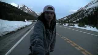 Skateboarding Highwood Pass 2012