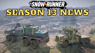 Season 13 PTS Update NEWS Zherbai Quarries Almaty Kazakhstan SnowRunner New Addons And Other Changes