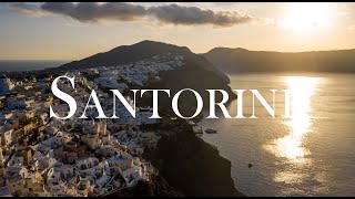 SANTORINI, GREECE - 4K | Oia, Sunrise by Drone