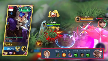 Damage Ruby Bikin Musuh Frustrasi Auto Kena Mental | Build Ruby Tersakit 2022 | Top 1 Global Ruby