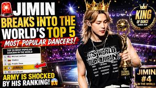 🚨 JIMIN BREAKS INTO THE WORLD'S TOP 5 MOST POPULAR DANCERS! ARMY IS SHOCKED BY HIS RANKING! 😱 screenshot 4