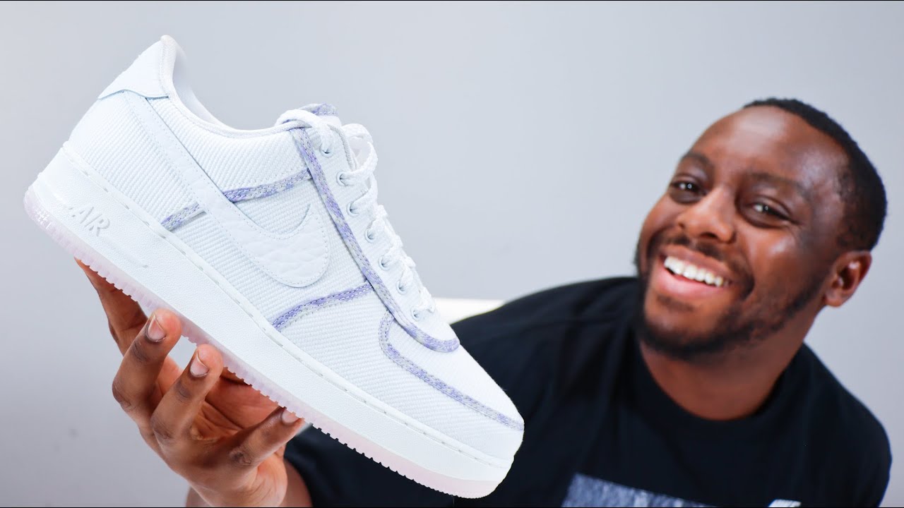 Air Force 1 Lavender Canvas On Foot Sneaker Review QuickSchopes 342 ...