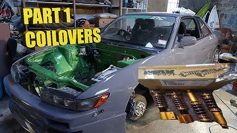 Silvia S13 Build part 1 - Installing new coilovers and adjustable arms