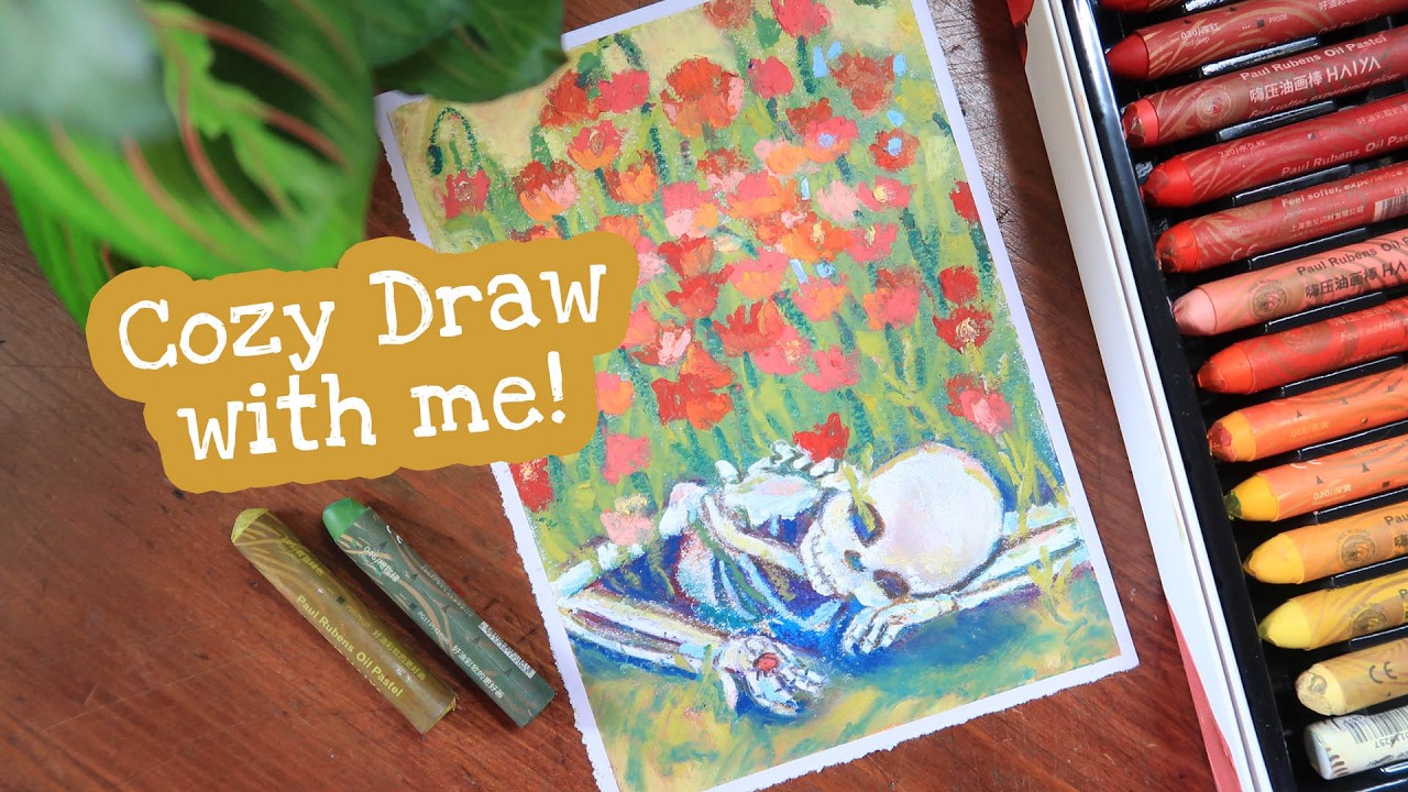 Watercolor Artist Tries Paul Rubens Haiya Oil Pastels