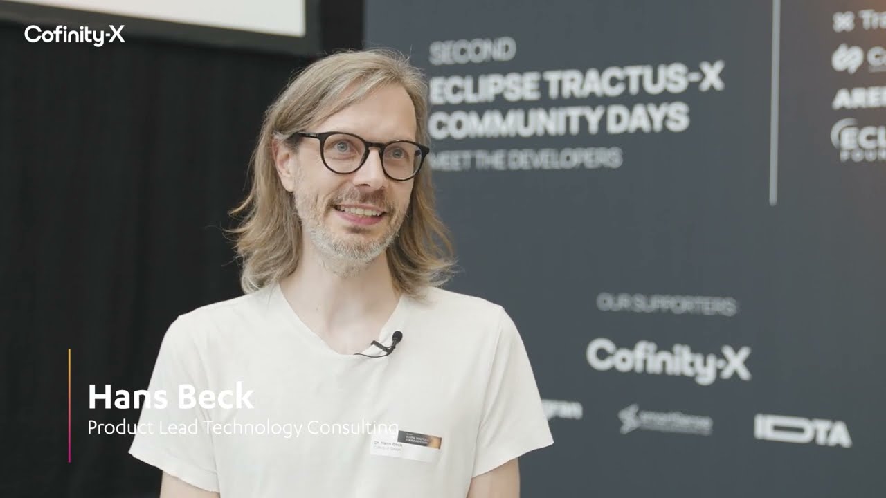 Cofinity-X team: Hans Beck  interview at Tractus-X Event 2024
