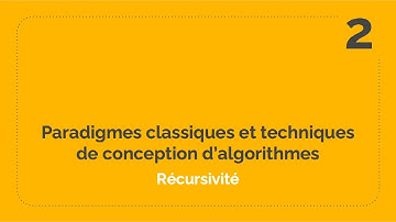 1- Algorithmique - Récursivité