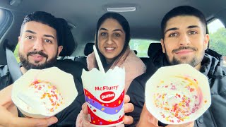 NEW MCDONALDS SKITTLES MCFLURRY REVIEW!