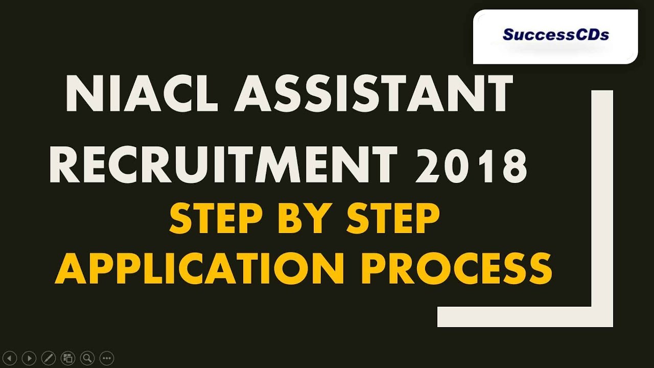 NIACL Assistant Recruitment 2018 Apply Online - Step by Step Application Process