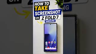 How to take screenshot on Cover Screen of Z Fold 7 Samsung  #shorts #youtubeshorts #zfold7