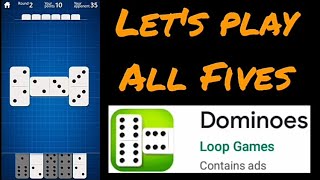 dominoes gameplay (all fives) screenshot 2