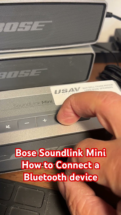 Bose oundLink® Mini Bluetooth® speaker - Connecting a Bluetooth® device