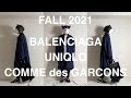 あるミニマリストの2021年秋の服装。BALENCIAGA、UNIQLO、COMME des GARCONS HOMME DEUX。