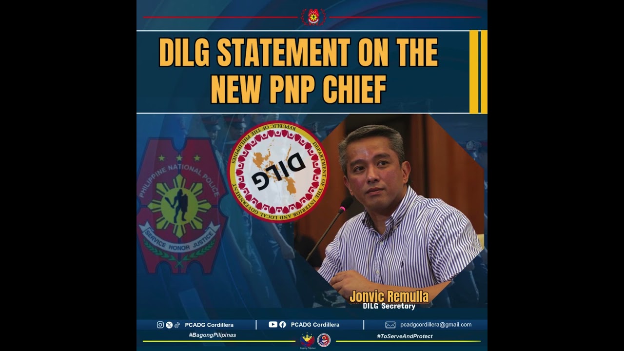DILG STATEMENT ON THE NEW PNP CHIEF