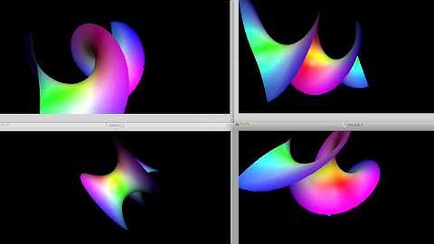 Four Views Of A Family Of Minimal Surface Embeddings (Catenoid to Helicoid)