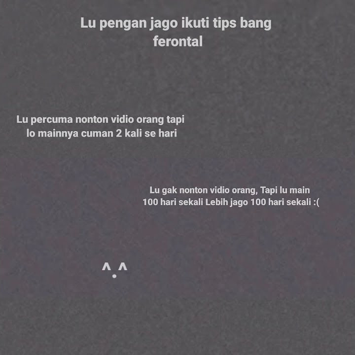 SW WA 30 DETIK KEREN|| lu pengen jago ikuti tips bang ferontal ^.^👍
