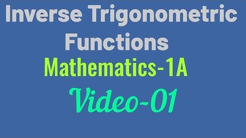 #inversetrigonometricfunctions  Maths -A CBSE12TH AP TS  SAQ
