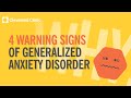 4 warning signs of generalized anxiety disorder