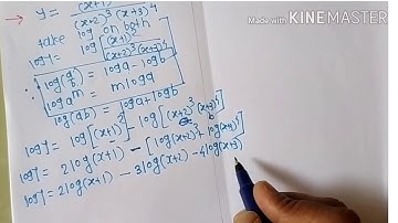 DIFFERENTIATION derivative of logarithmic function exercise 1.3